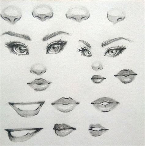 How To Draw Face Eyes Nose And Mouth